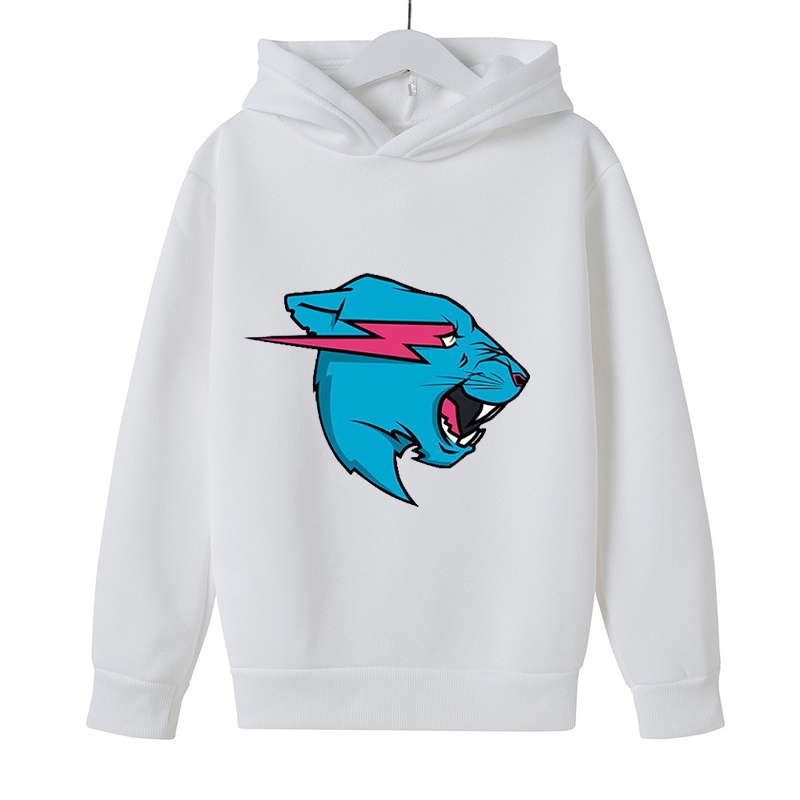 Áo Hoodie Tay Dài In Hình Hoạt Hình Mr Beast Dành Cho Trẻ Em
