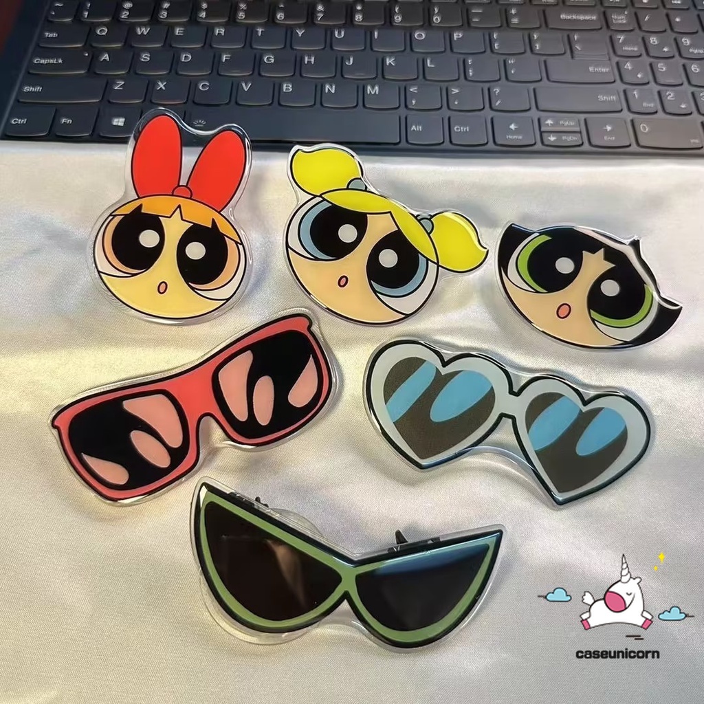 Giá Đỡ Điện Thoại Hình Hoạt Hình Bằng Acrylic Phong Cách Hàn Quốc