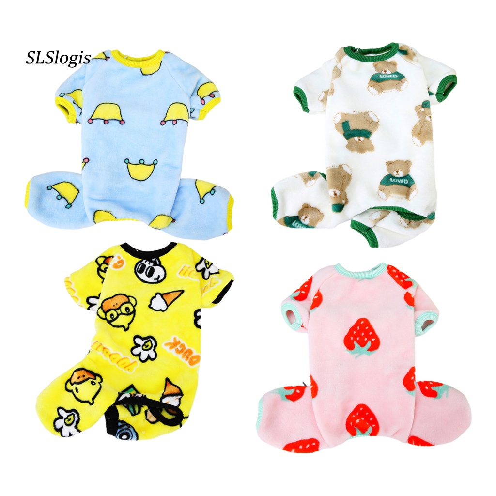 Quần Áo Cho Thú Cưng Có Bốn Legging Bằng Vải Teddy