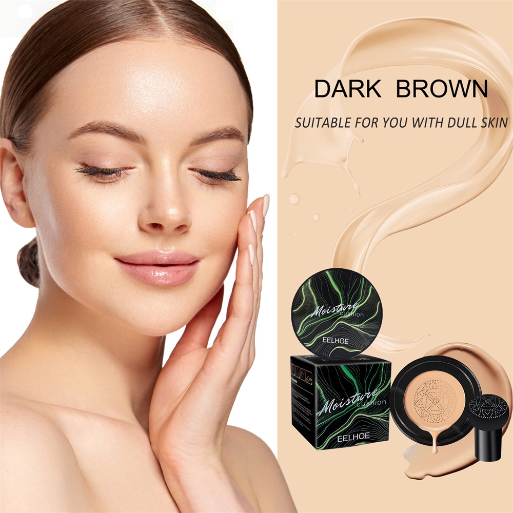Đầu Nấm Air Cushion Kem Bb Che Khuyết Điểm Trên Mặt Làm Sáng Da Dưỡng Ẩm Tự Nhiên Khỏa Thân Nền Trang Điểm JULYSTAR