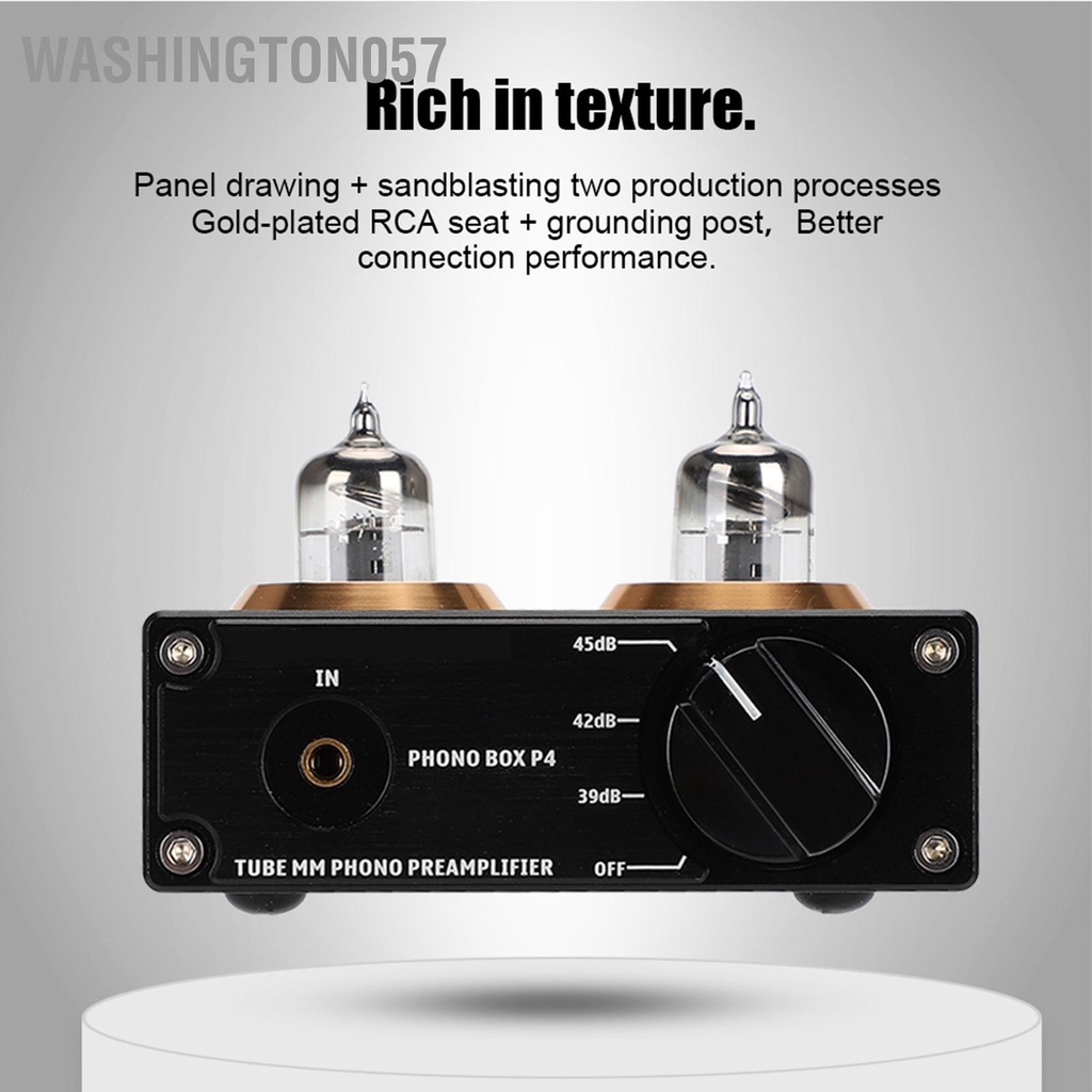 Có thể bán buôn Bộ khuếch đại phono MM 110-240V RCA mạ vàng washington057 Hàng giao ngay