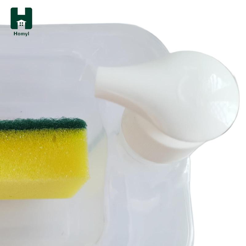 Homyl Bình đựng xà phòng dạng lỏng Homyl 1000ml kèm giá đỡ hình chữ nhật tiện dụng cho phòng tắm