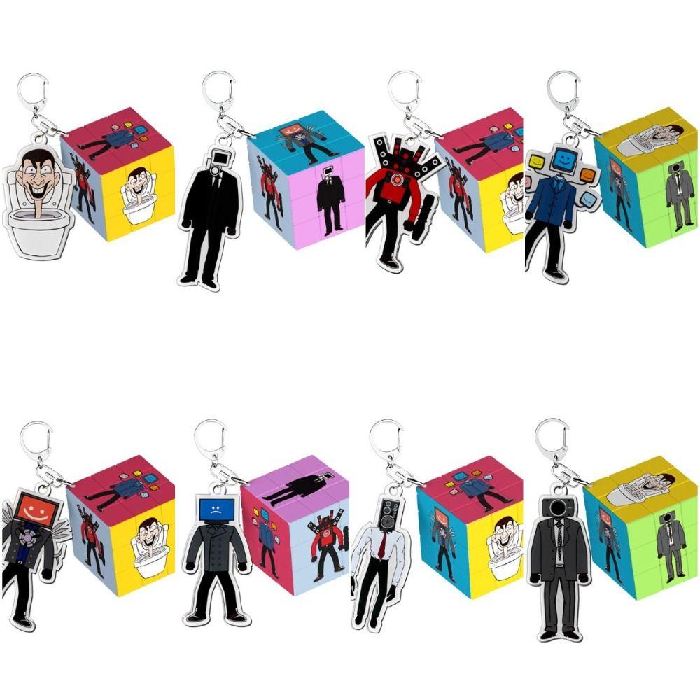 Móc Khóa Mô Hình Nhân Vật QUENTIN Skibidi Man Skibidi Man Camara Hoạt Hình Toilet Man Skibidi Bop Bop