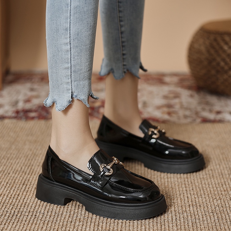 GG Giày búp bê giày nữ 2023 NEW Mùa hè Vintage England phong cách thiết lập Mary Jane đơn giày23073160