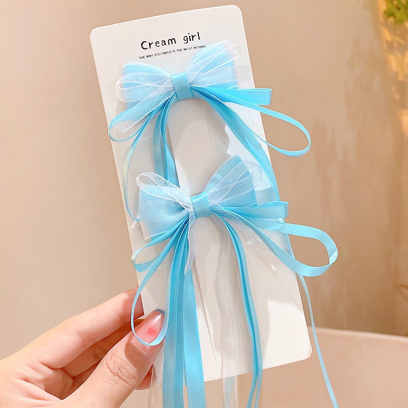 Kẹp Tóc Nơ Bện Xinh Xắn Cho Bé Gái