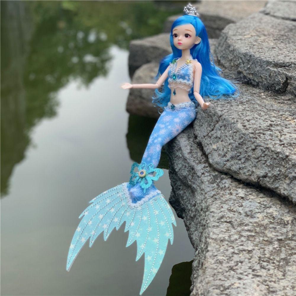 Búp Bê Nàng Tiên Cá BJD 3D Có Thể Tháo Rời