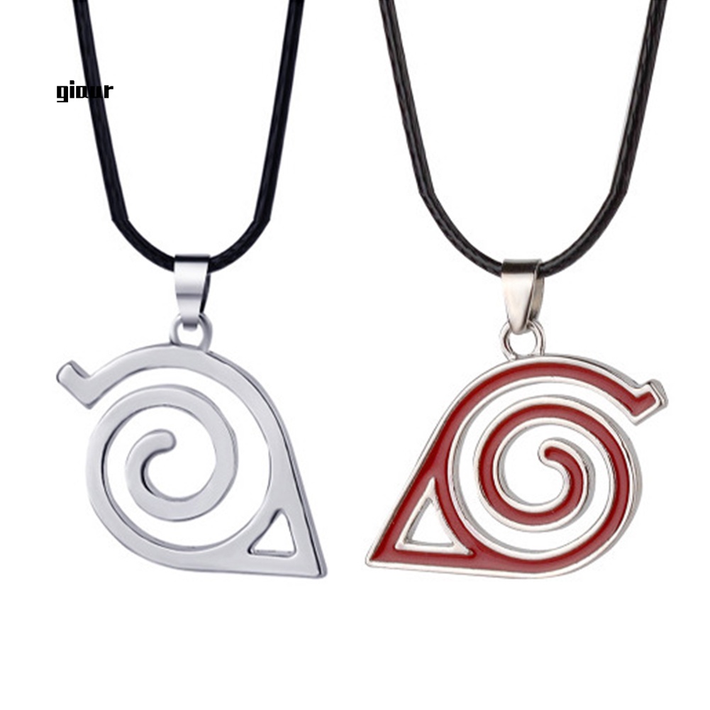 Vòng cổ Kim Loại Mặt Logo Anime Naruto Độc Đáo