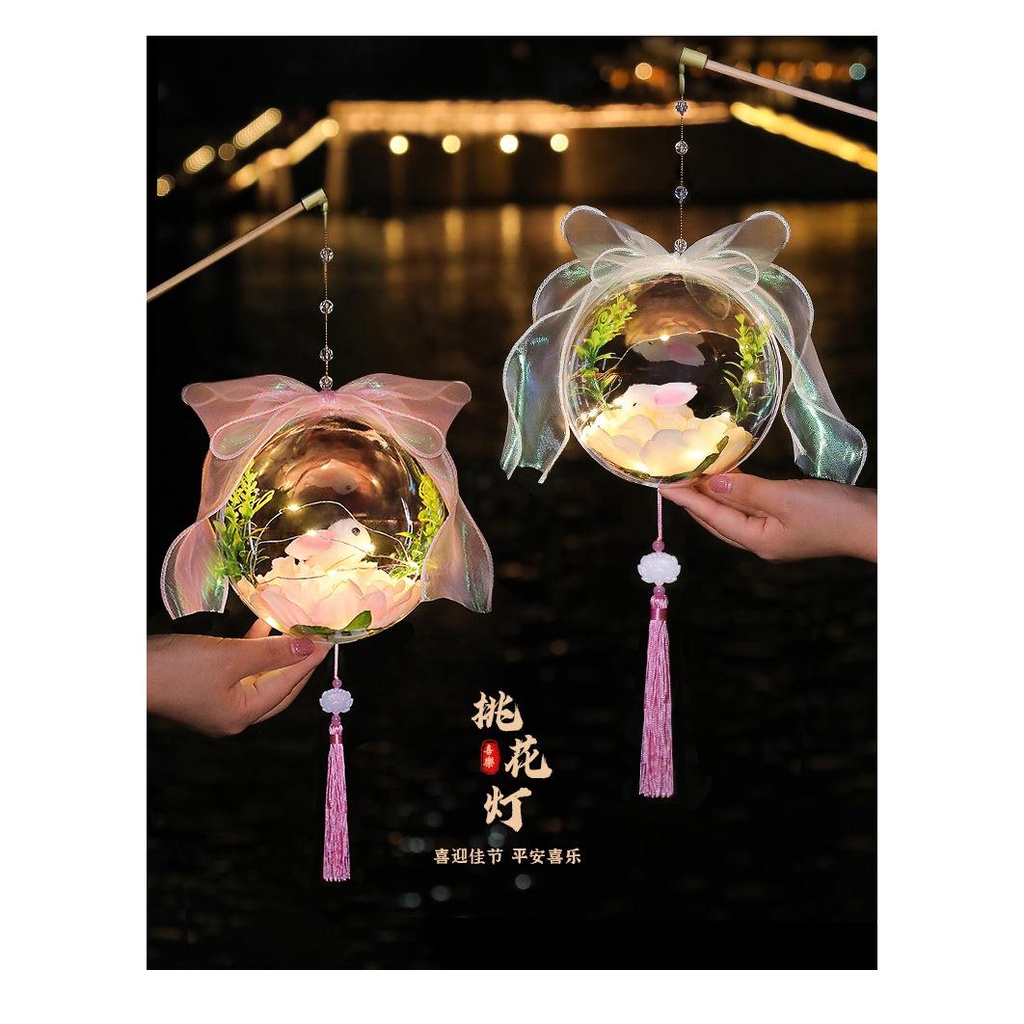 Lồng Đèn Hình Thỏ Trung Hoa Thủ Công Dùng Trang Trí