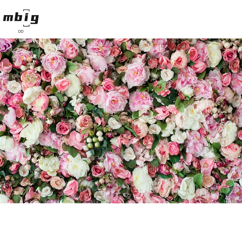 Phông Nền Chụp Ảnh Bằng Vải Vinyl In Họa Tiết Hoa 3D Kích Thước 120x80cm