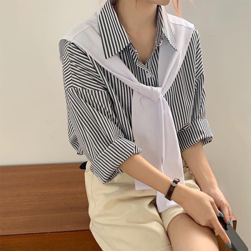 Áo Sơ Mi Caro Tay Dài Thời Trang Cho Nữ