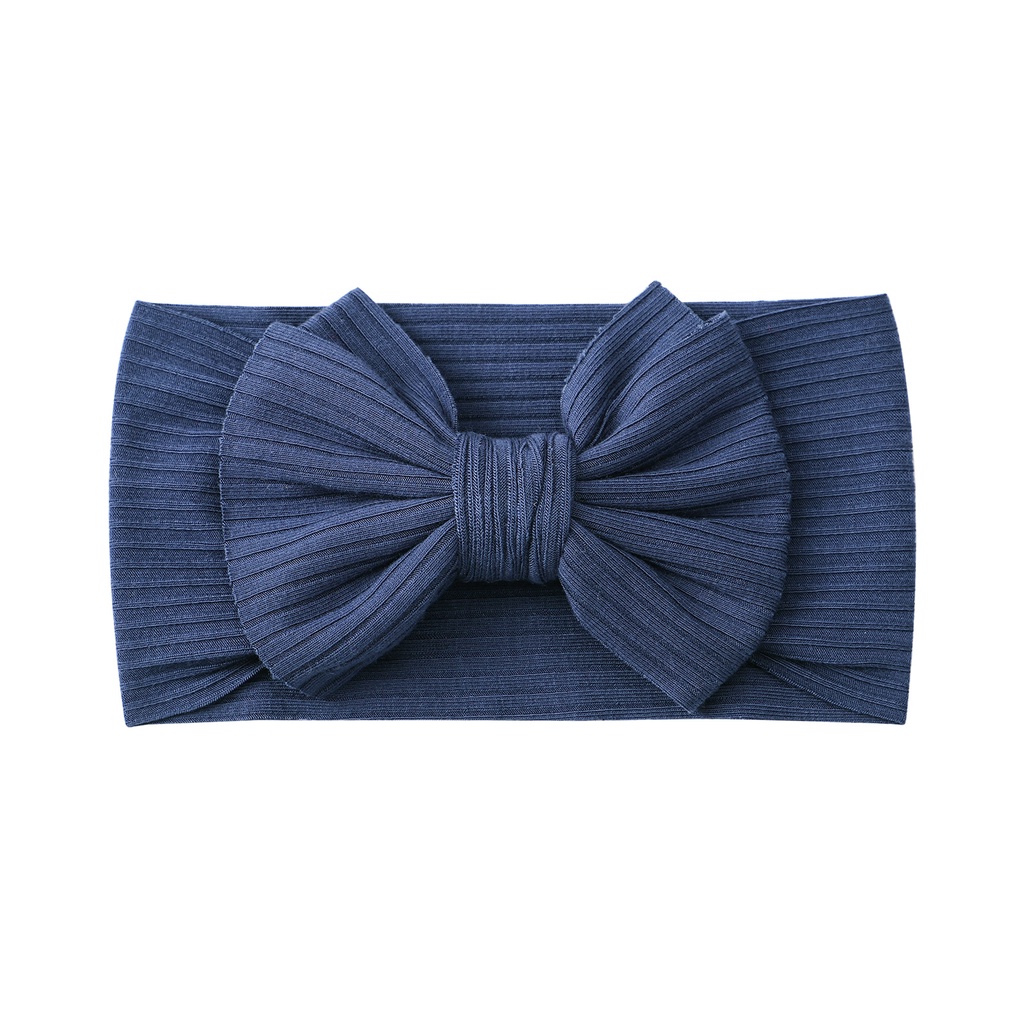 Set 2 Băng Đô Turban 15 Màu Trơn Co Giãn Cho Bé Gái