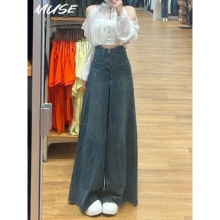 TINGTIAN quần_ống_rộng quần nữ jean American vintage jeans A27L0CT 2023 NEW 07324