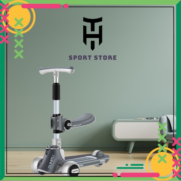 Xe trượt scooter trẻ em Dumitu cao cấp - Xe trượt scooter 3 bánh cho bé chính hãng-tải trọng 100kg,từ 1-12 tuổi