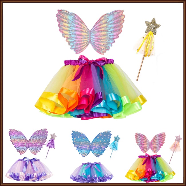 Bộ 3 Đôi Cánh Thiên Thần Dễ Thương Dành Cho Bé Gái 4-6 Tuổi