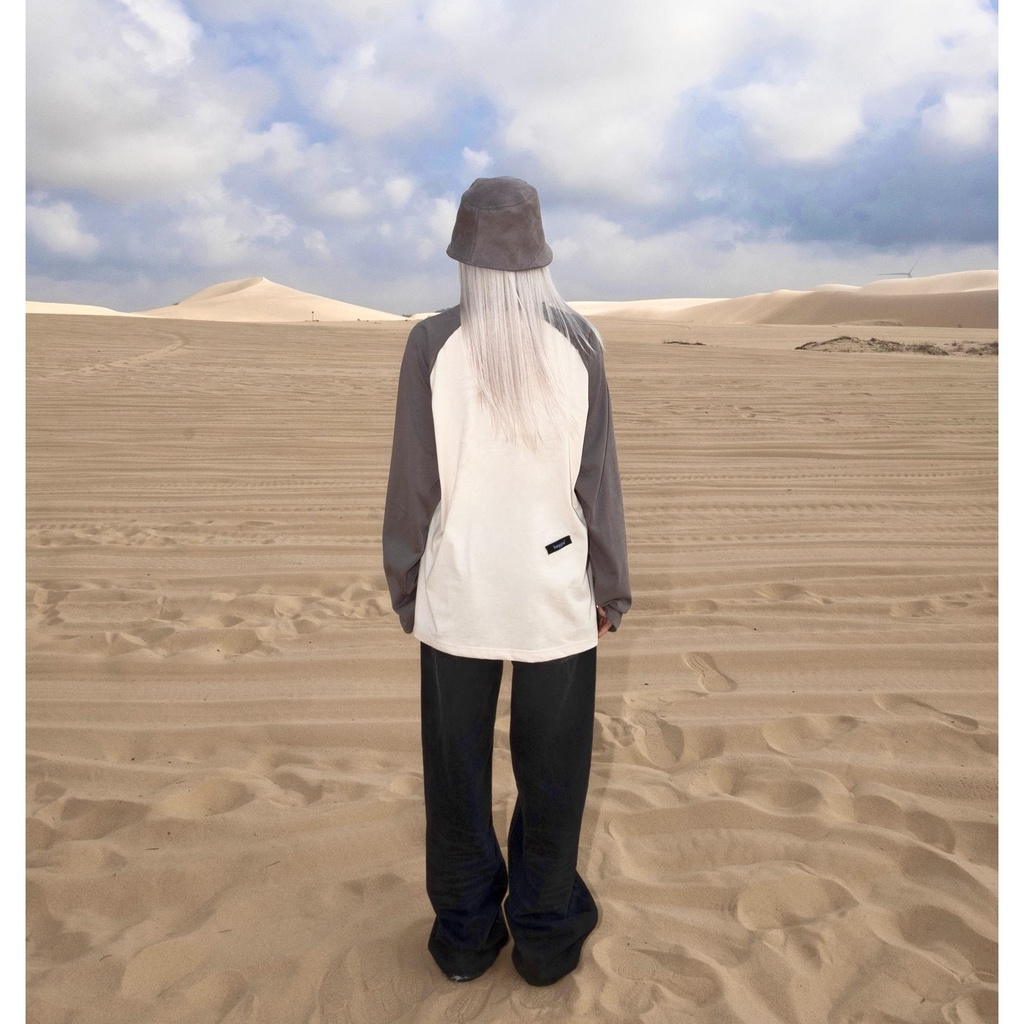 Áo Heyyou! Hidden Code Cream/Gray Long Sleeve