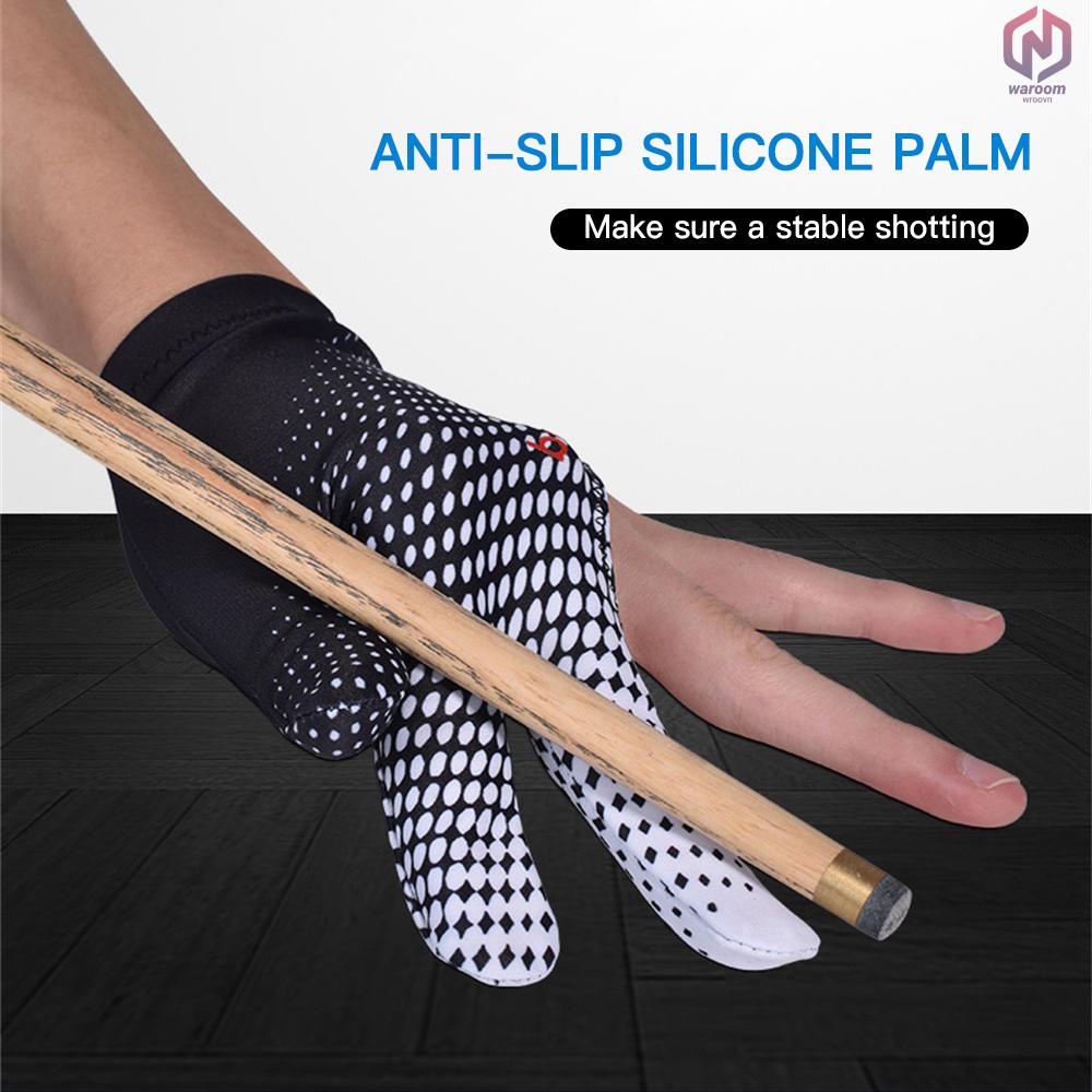 Găng Tay Thể Thao Chơi Bida Chống Trượt Thoáng Khí Siêu Co Giãn 3 Ngón Tay Trái / Phải