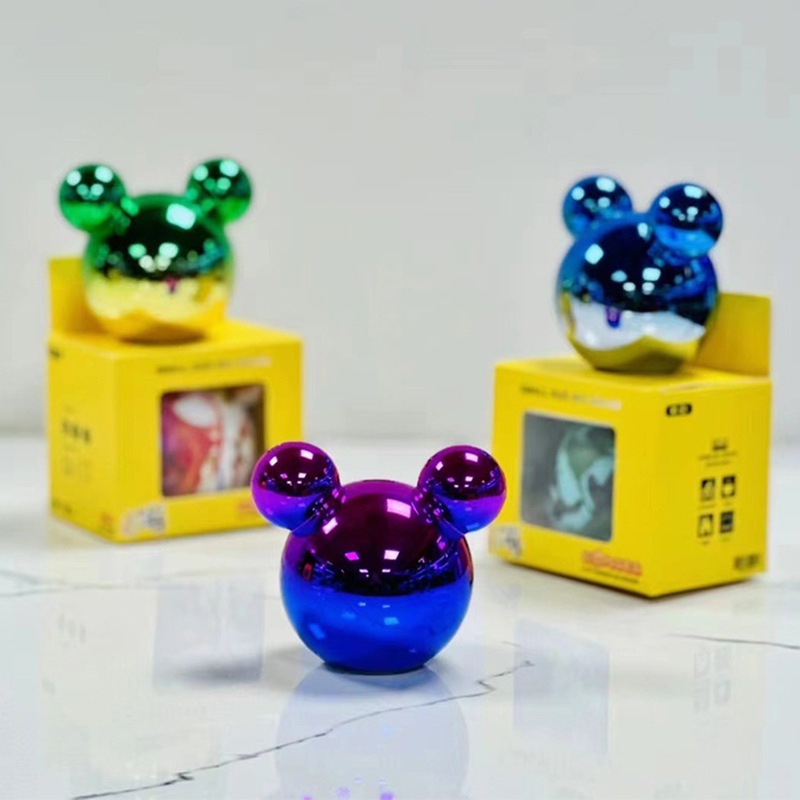 Mới Mini Gradient Gấu Bạo Lực Loa Bluetooth Hoạt Hình Sáng Tạo Món Quà Trang Trí Nhỏ Dễ Thương