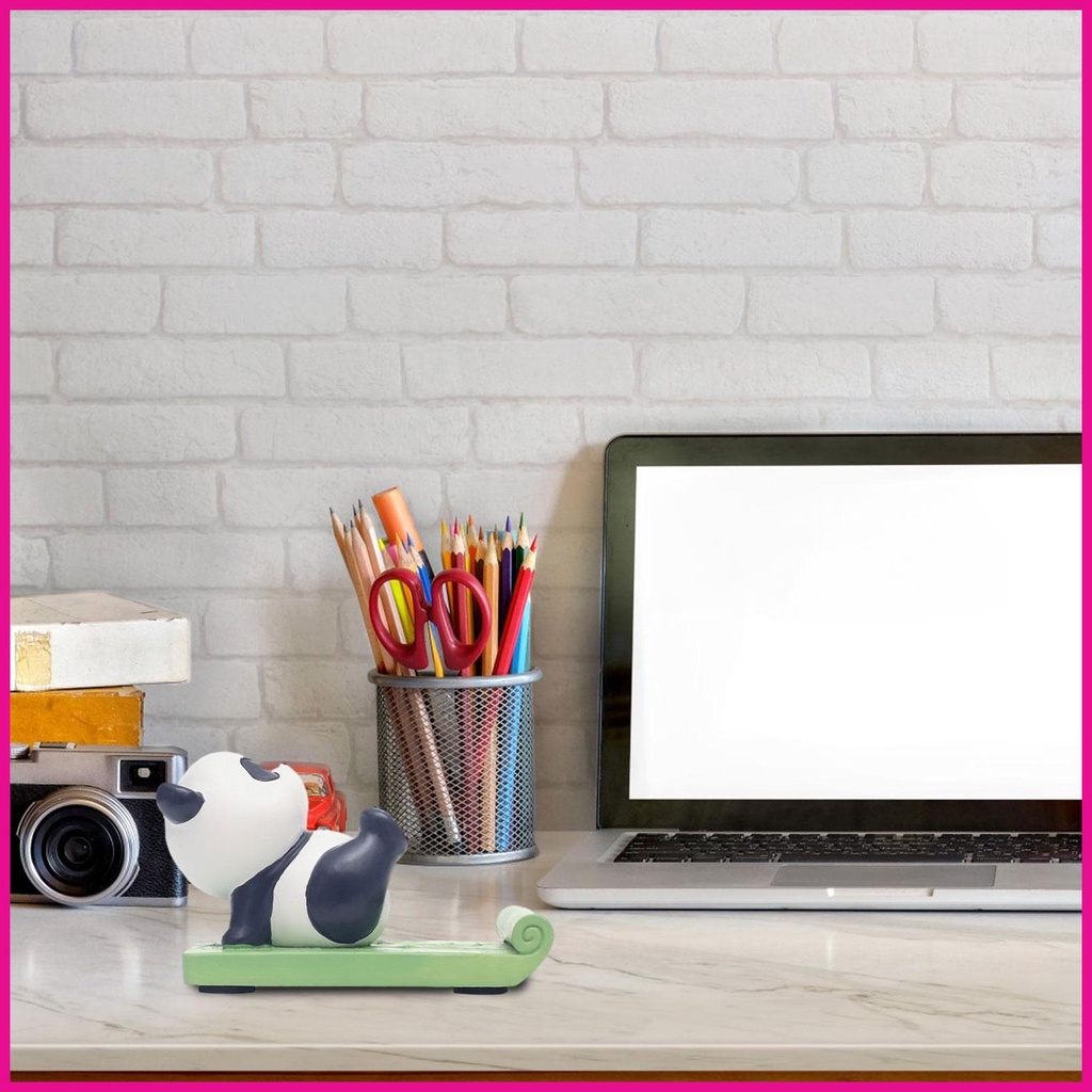 Giá Đỡ Điện Thoại Bằng Resin Hình Gấu Trúc Dễ Thương Để Bàn