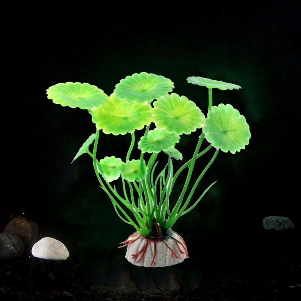 Shanrong Cây Thủy Sinh Nhân Tạo Bằng Nhựa 10cm Màu Đỏ / Xanh Lá / Tím