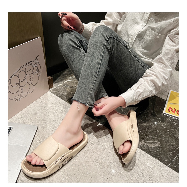 Dép Xỏ Ngón Đế Dày Chống Trượt Phong Cách Mới Mùa Hè Cho [Lff0