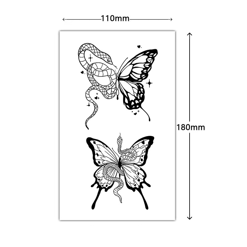 Hình Xăm Dán Tạm Thời Chống Nước Lâu Trôi 15 Ngày; 18cm * 11cm