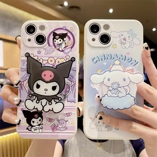 Ốp Điện Thoại Cho Reno 10 15F 14F 13F OPPO A6X A6T A5X A5i A3X A60 A79 A58 A38 A18 A78 A17 A98 A96 A76 A16 A95 A74 A54 A15S A53 A94 A93 A52 A92 A31 A91 Vỏ Silicon Dễ Thương Kuromi Cinnamoroll + Đứng