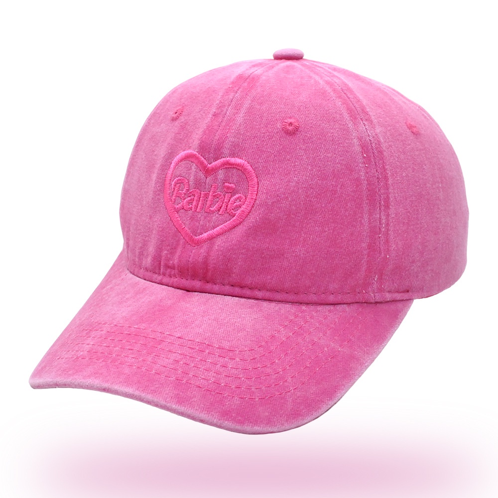 Mũ Lưỡi Trai Thêu Chữ Love Barbie Phong Cách Vintage