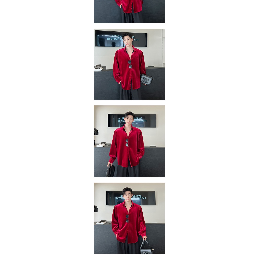 Áo Sơ Mi Nam Dài Tay Phong Cách Đường Phố Cá Tính