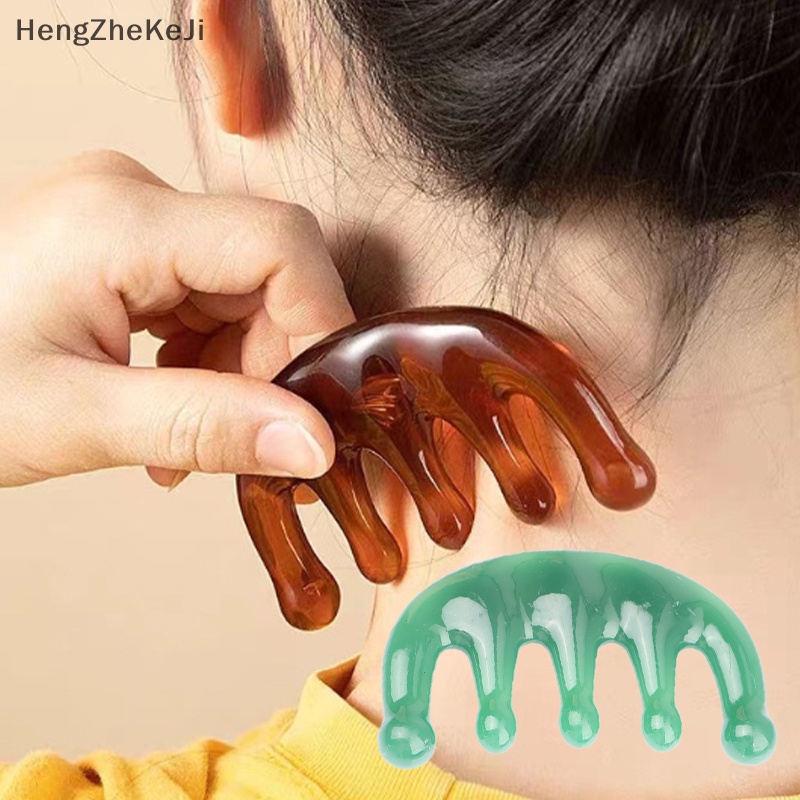 1 cái lược massage răng rộng mặt body gouache scraper da đầu kinh tuyến thư giãn hhe