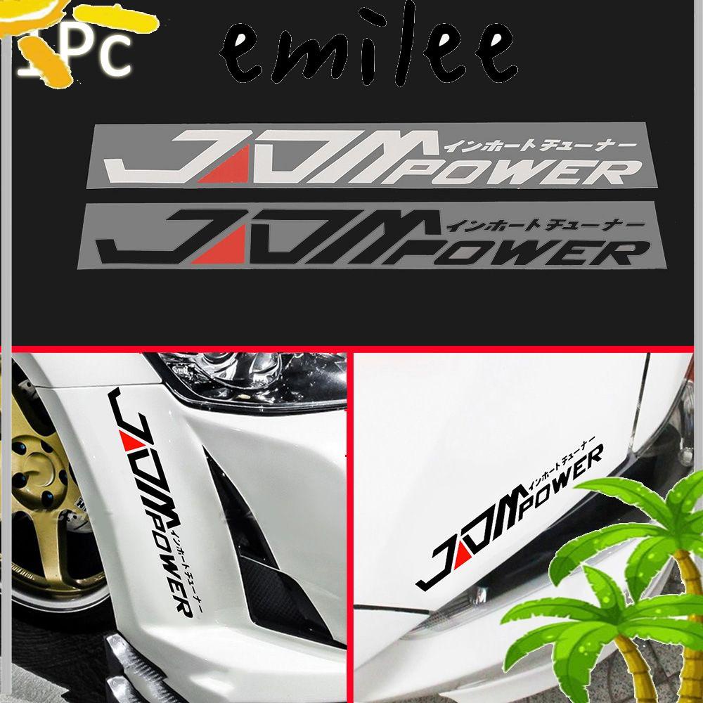 Tem xe emilee đen / trắng cá tính jdm