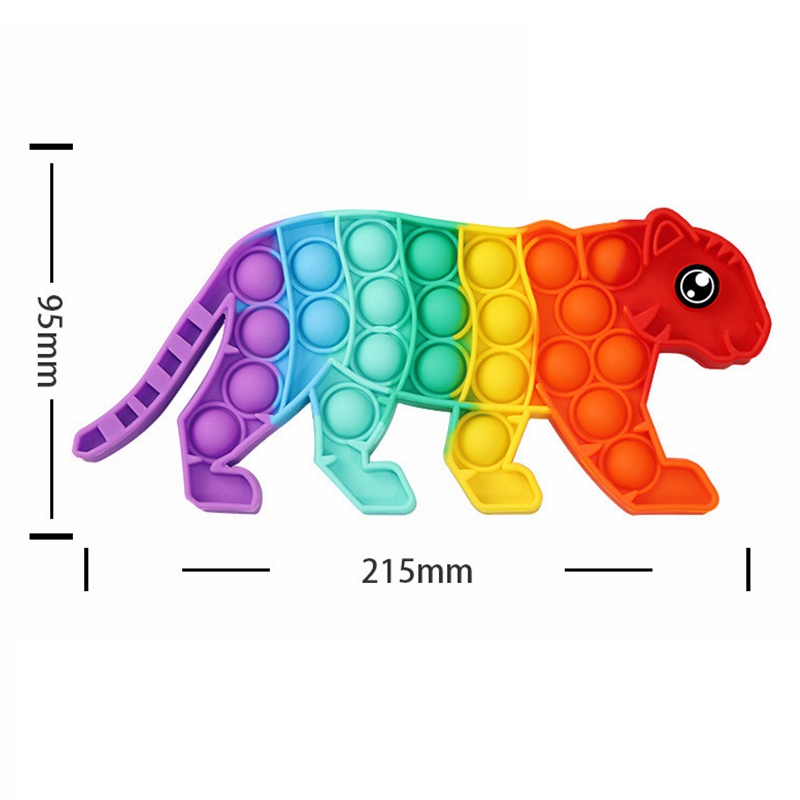 Cartoon pop it fidget toys for kids người lớn động vật đầy màu sắc đẩy bong bóng trò chơi chống căng thẳng giảm căng thẳng quà tặng đồ chơi giác quan