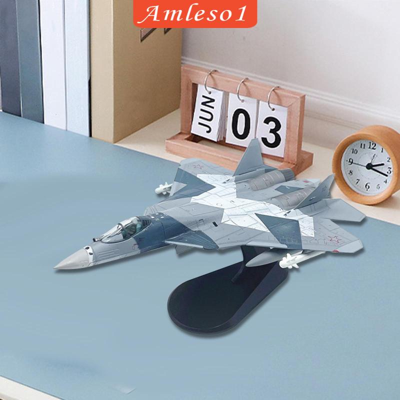 1/100 quy mô su57 máy bay chiến đấu diecast mô hình hợp kim người lớn quà tặng máy bay chi tiết cao