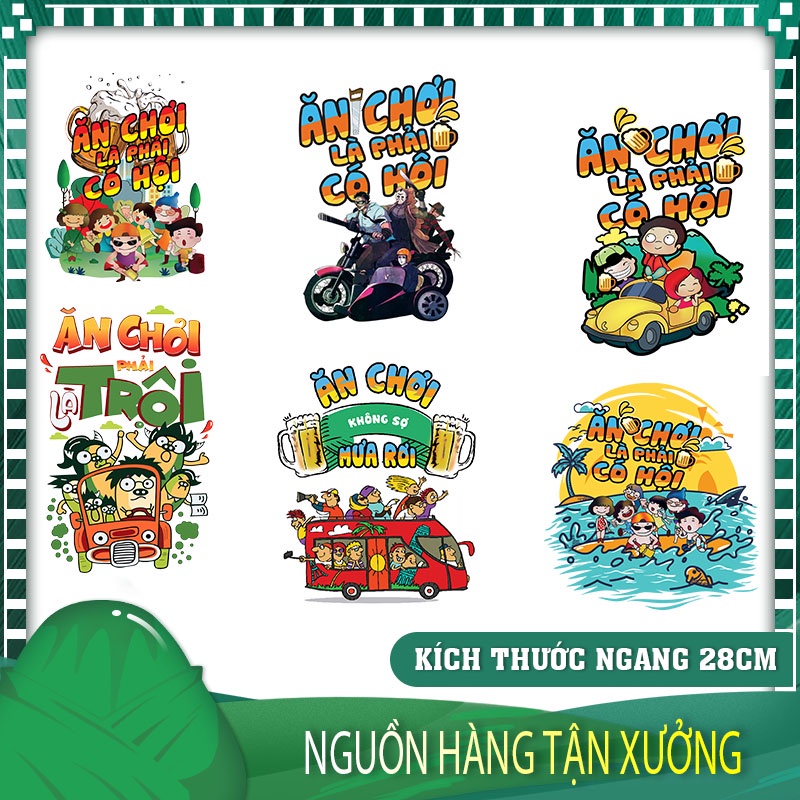 [Hình ủi nhiệt] Hình ủi, ép áo thun team building V10