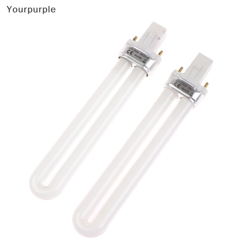 Yourpurple 9W/12W u-hình dạng UV ánh sáng bóng đèn ống cho Led Gel Máy Nail Art chữa đèn máy sấy VN