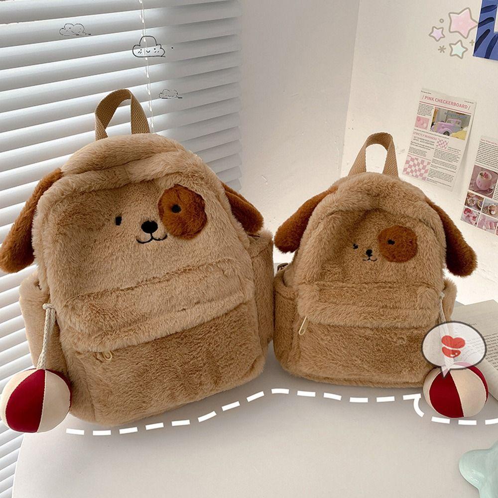 Ba lô shanhai cartoon puppy, động vật búp bê, học sinh túi học sinh jk lolita sang trọng mềm mại