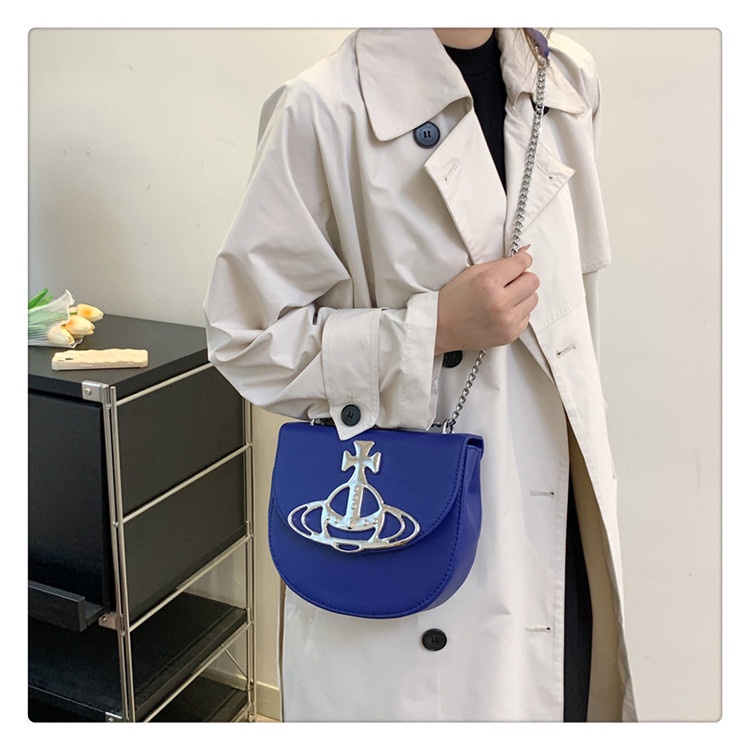 Vivienne westwood xu hướng thời trang túi yên ngựa túi đeo vai nữ túi messenger