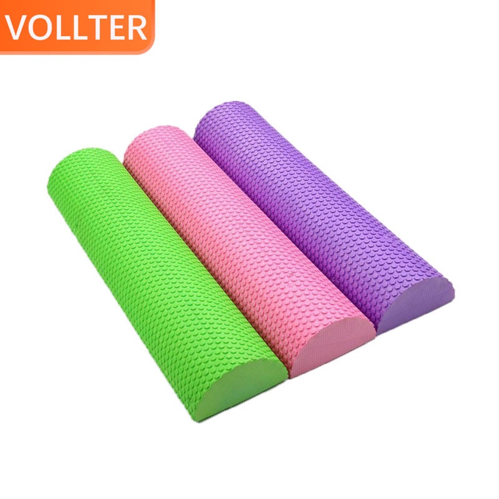 con lăn bọt massage nửa vòng yoga pilates thể dục cân bằng yoga Cột yoga hình bán nguyệt không có hộp bên trong, cột thư giãn nửa trục, thanh cân bằng, gạch hình lưỡi liềm, trục xốp điểm nổi, cột Pilates