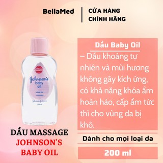 Dầu massage Johnson's Baby Oil 200ml