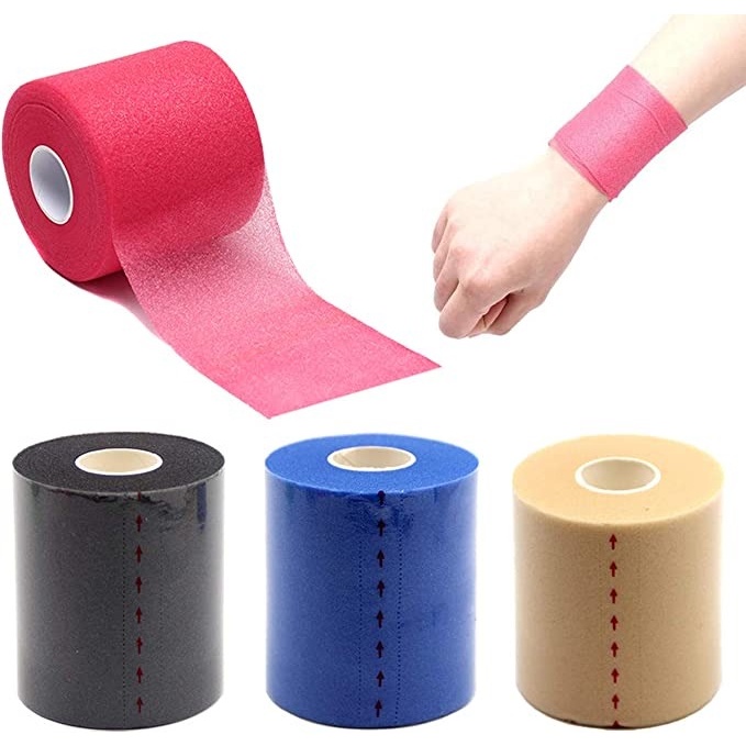 Foam underwrap athletic foam tape sports pre wrap athletic tape sports tape for ankles cổ tay tay đầu gối và tóc