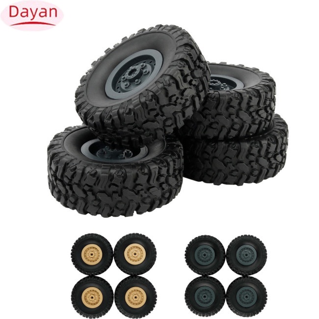Dayan 4 cái bánh xe theo dõi phụ tùng cho 1/16 wpl b14 c24 fy001 fy002 fy003 xe tải quân sự rc car