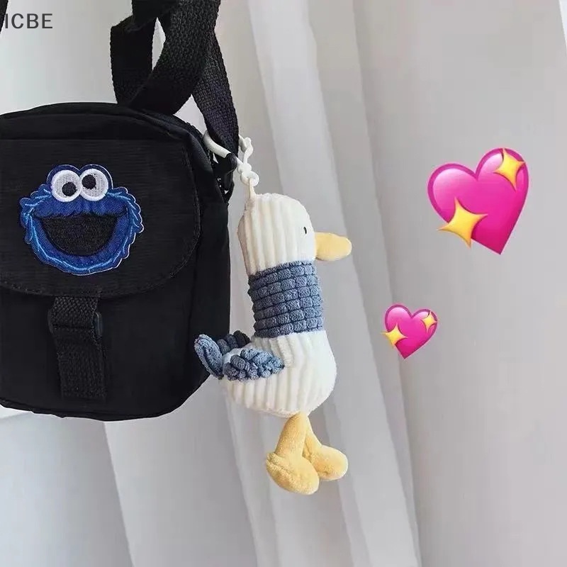 Ic phim hoạt hình dễ thương sang trọng vịt xấu xí móc khóa đồ chơi vòng chìa khóa mềm lady girl charm bag mặt dây chuyền xe hơi trẻ em mới dễ thương vịt chìa khóa trẻ em quà tặng vn