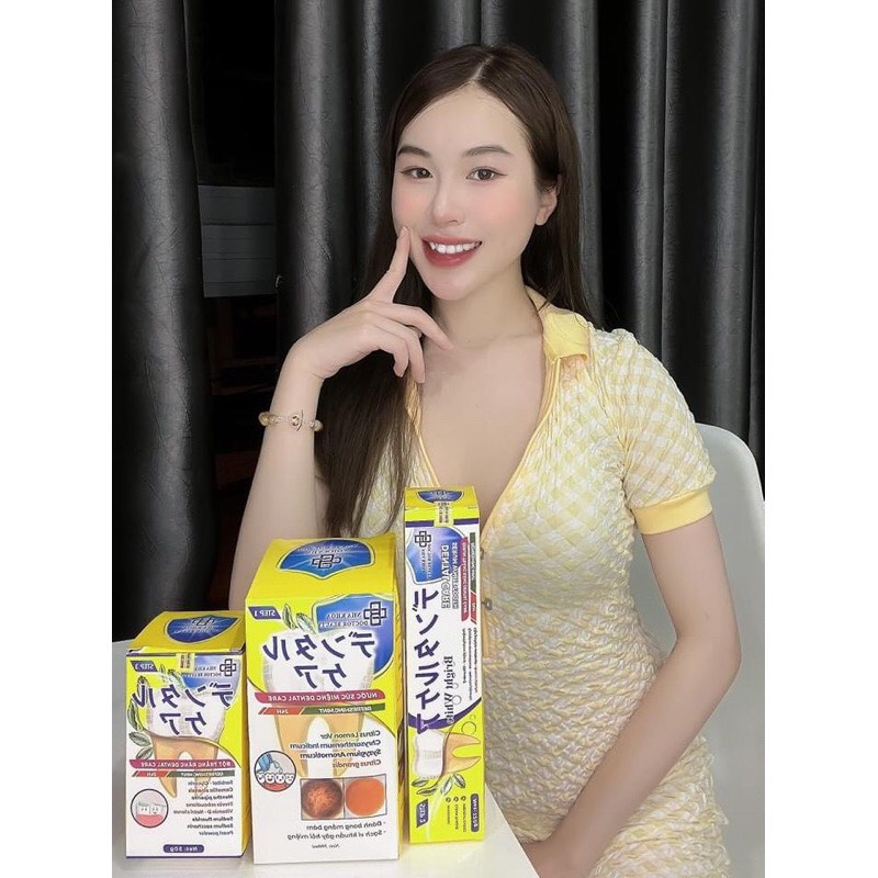 Combo serum trắng răng Dental Care+bột tẩy cao răng mảng bám chính hãng