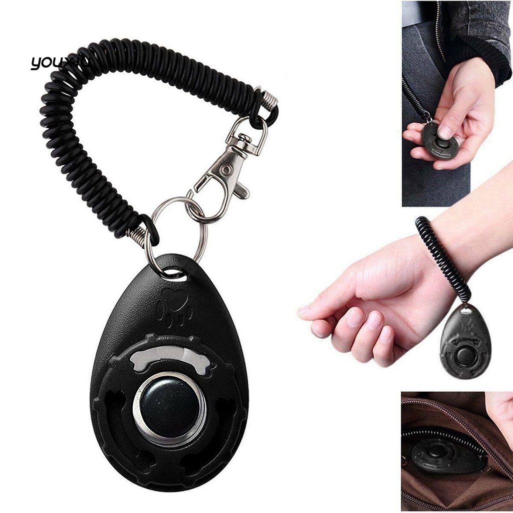 Yfp pet trainer hình bầu dục đàn hồi abs huấn luyện chó clicker cho ngoài trời