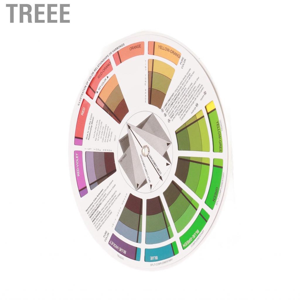 Treee Tattoo Colour Wheel - Paint Mixing & Learning Guide Art Class/Teaching Tool