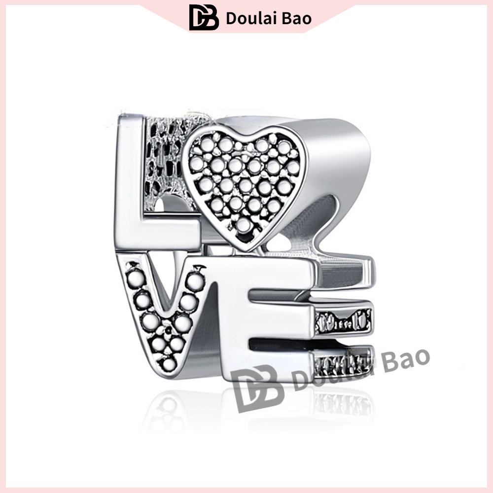 Pandora pink series diy sweet beaded bracelet bracelet bracelet ring hạt ngày lễ tình nhân món quà tình yêu