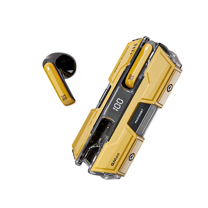Gm20 tws game tai nghe bluetooth thiết kế tàu vũ trụ tai nghe không dây in-ear tai nghe âm thanh nổi bass có mic
