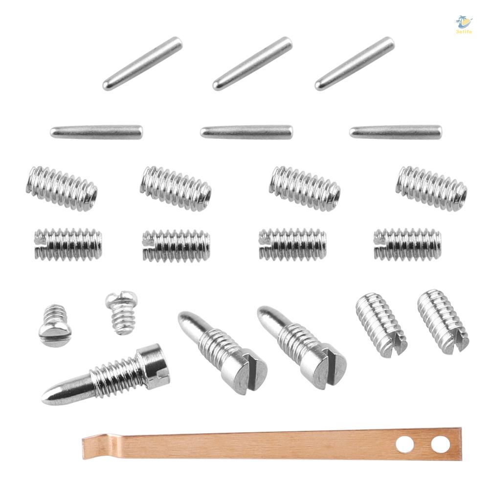 3elife professional flute repair maintenance tool kit shafts+screws+gaskets+pads+dowels+reed musical instrument