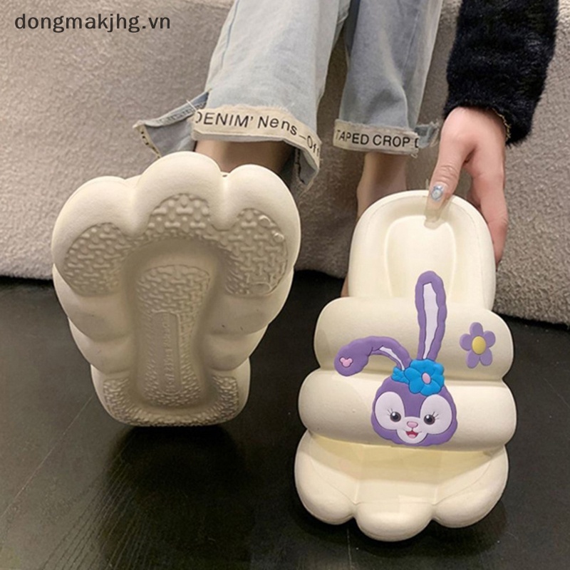 Dép trong nhà dày đế chống trượt dép dép nữ sinh viên dễ thương phim hoạt hình dép ngoài trời