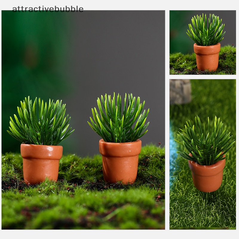 Atvn 1 cái dollhouse miniature green plant pot nội thất trang trí nội thất phụ kiện martijn