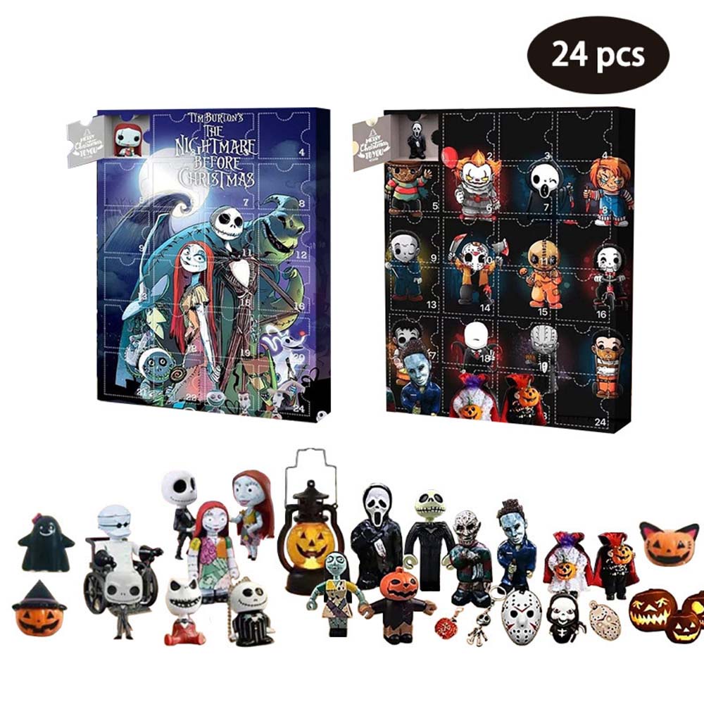 24-hour Halloween Countdown Calendar Blind Box A/B/C Collection Blind Box Gift